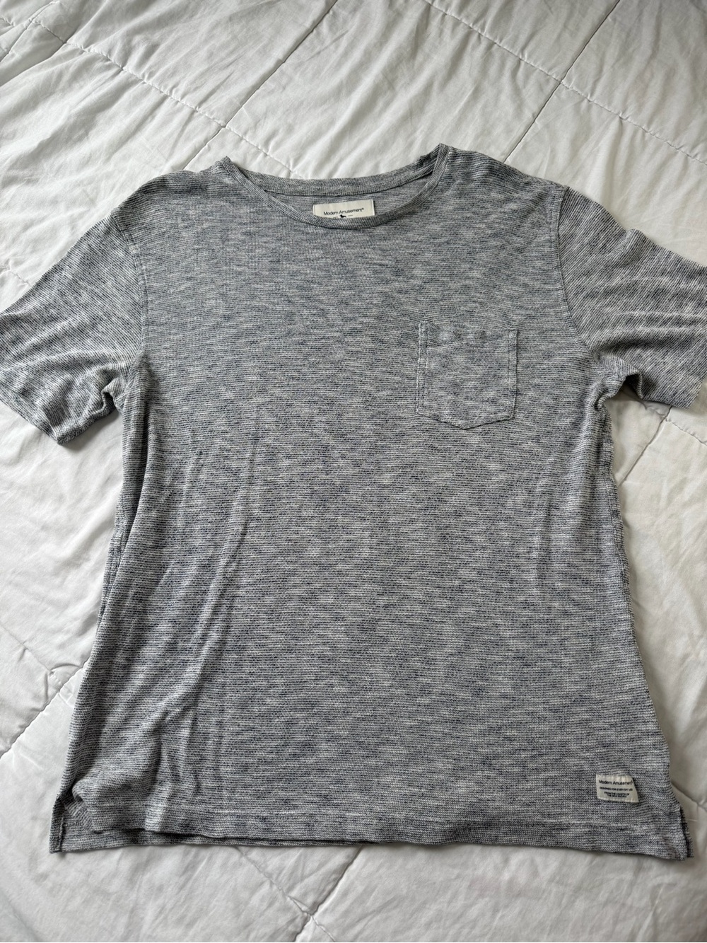 Men's Heather Gray Pocket T-Shirt